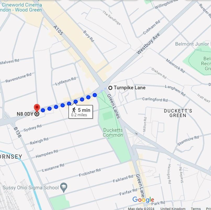 Stylish And Bright Flat In London N8 Turnpike Lane - Piccadilly Line Apartment Luaran gambar